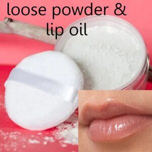 2 pieces Marilyn Pellerin - Artist Loose Setting Powder & Lip Oil (Beige)  - NWT